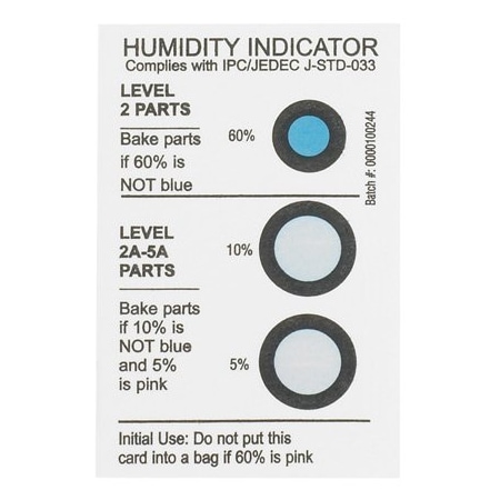 Bsc Preferred 2 x 3'' 5-10-60% Humidity Indicators, 125PK BUY00029947